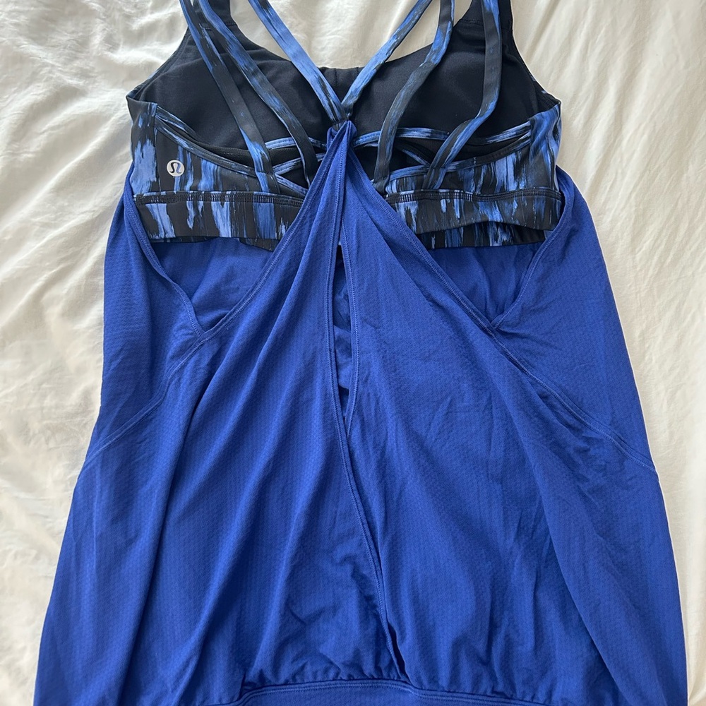 lululemon athletica Blue Tank Top